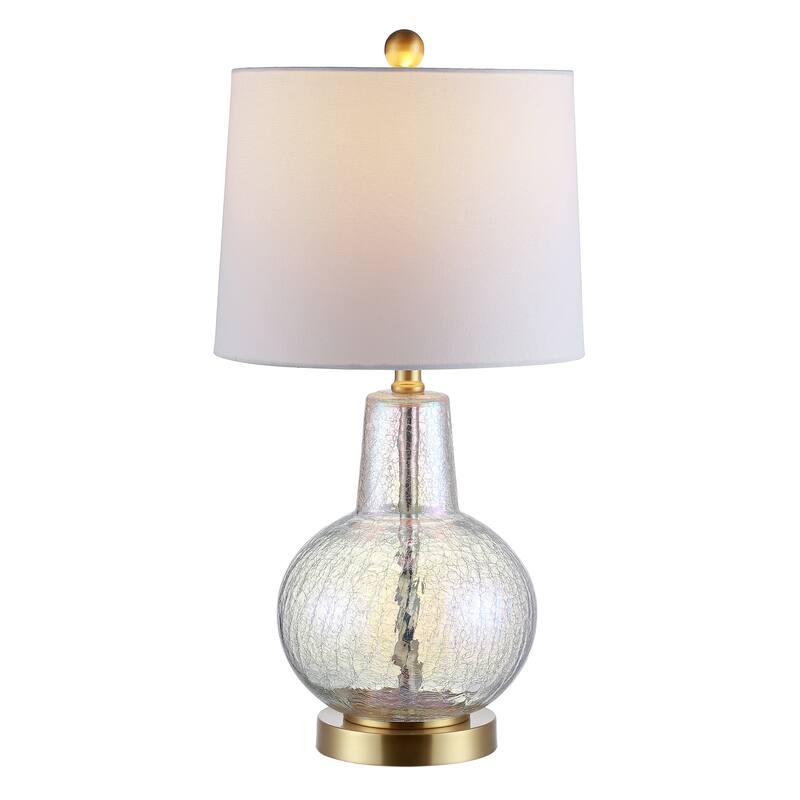 SAFAVIEH Lighting Atlas 24-inch Glass LED Table Lamp. - 12" W x 12" L x 24" H