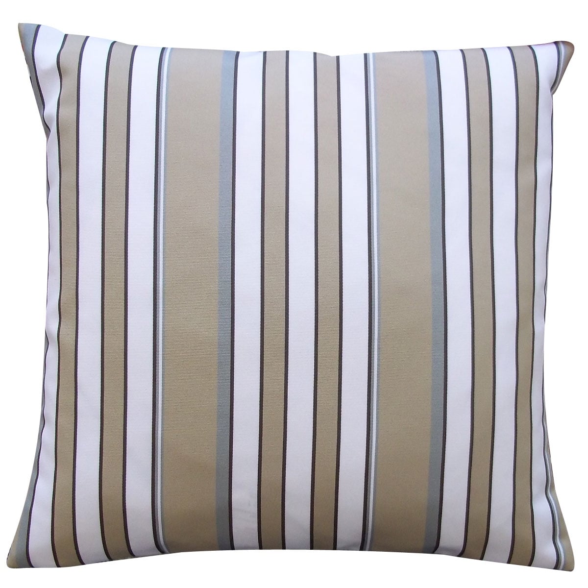 Jiti Outdoor Cabin Lodge Thick Horizontal Stripe Patterned Waterproof Square Throw Pillows Cushions for Garden Patio Chair