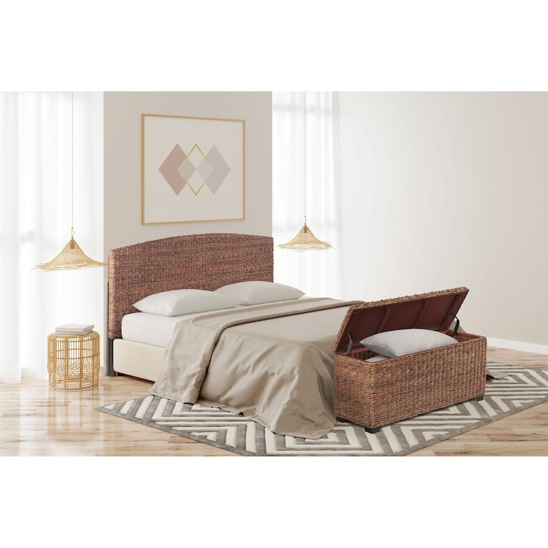 Caswell Woven Banana Leaf Storage Trunk