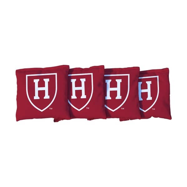 slide 2 of 3, Harvard University Crimson Cornhole Bags Red All-Weather Resin Filled