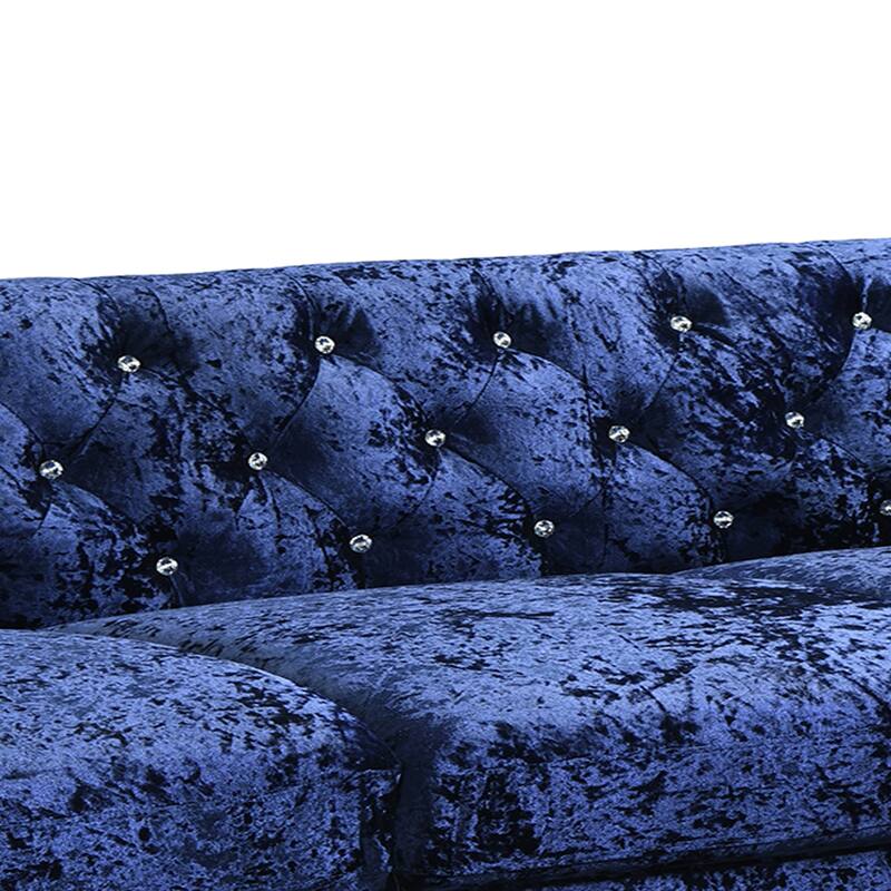 Blue Velvet Loveseat