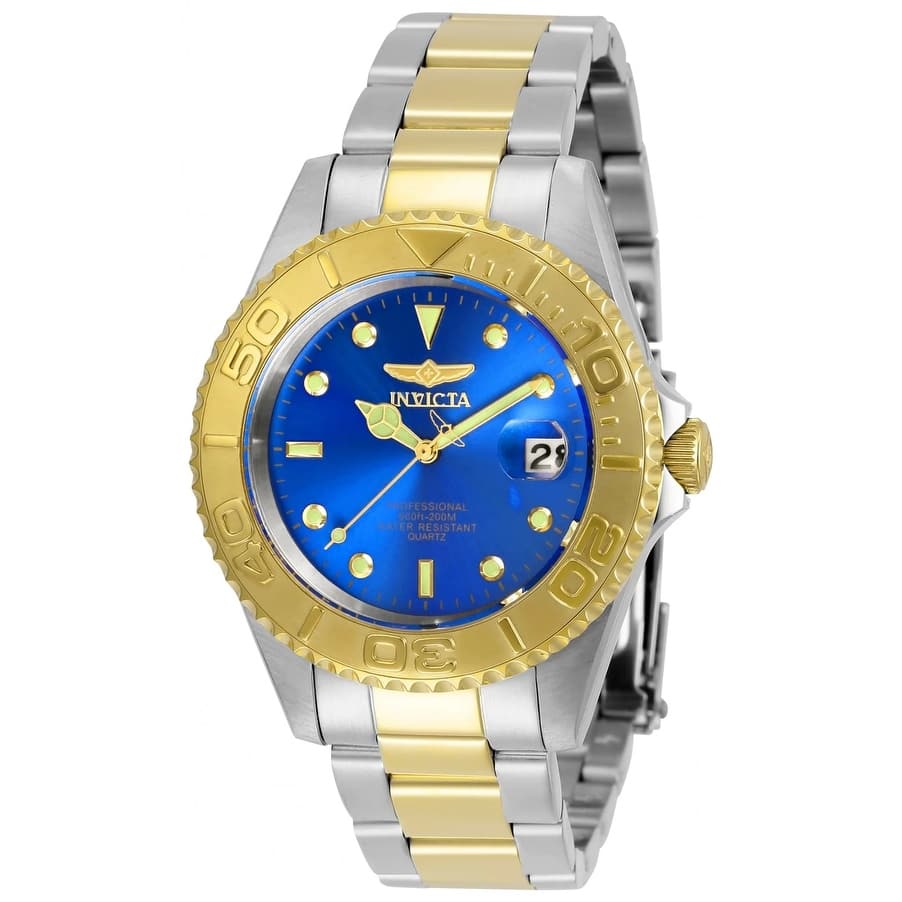 Invicta Men's 29942 Pro Diver Quartz 3 Hand Blue Dial Watch