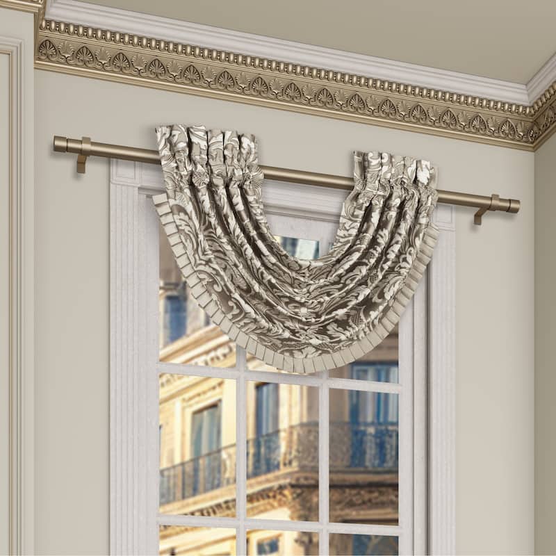 Brunello Flax Window Waterfall Valance