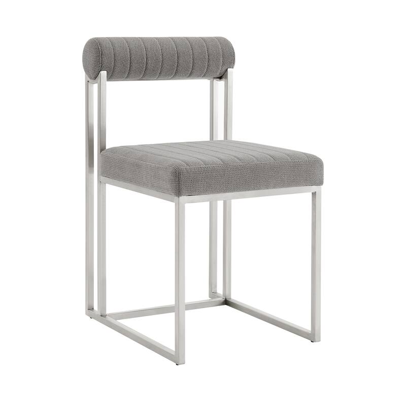 Anastasia Modern Upholstered Metal Dining Chairs - Set of 2