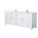 Option White / Giotto Quartz Top / Brushed Nickel