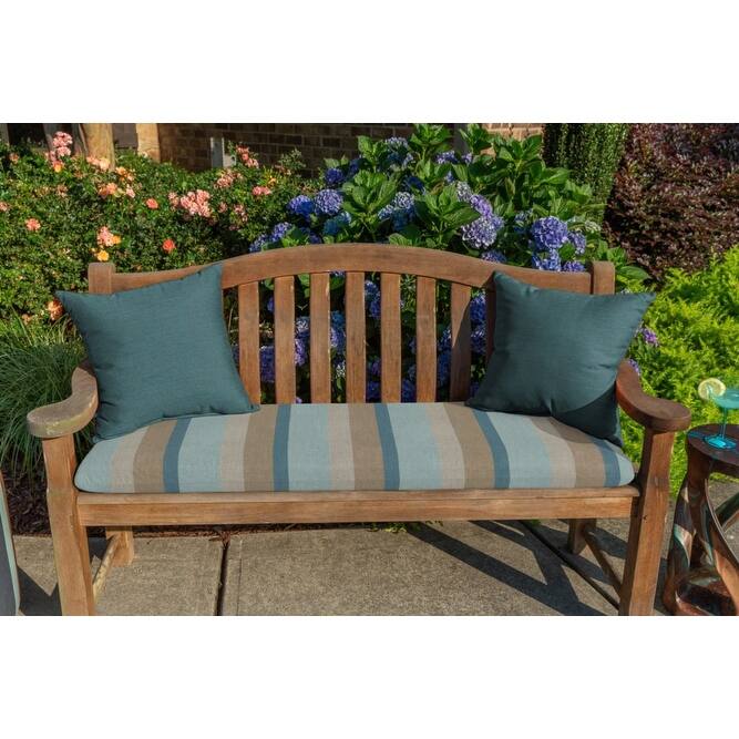Sunbrella® Solid Fabric 1-Piece Indoor/Outdoor Square Throw Pillow, 20"W x 20"L, Canvas Macaw