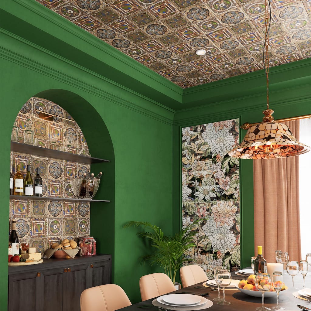 Merola Tile Ritz Anticatto Color 7-7/8" x 7-7/8" Ceramic Wall Tile