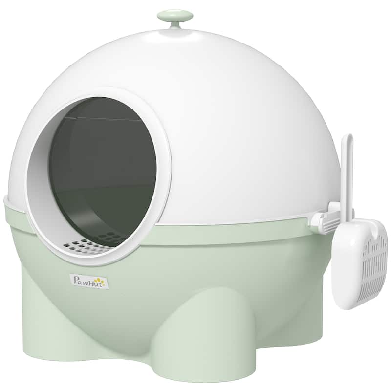 PawHut Hooded Cat Litter Box