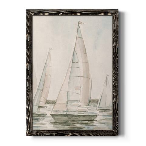 Sail Scribble I Premium Framed Canvas - Ready to Hang