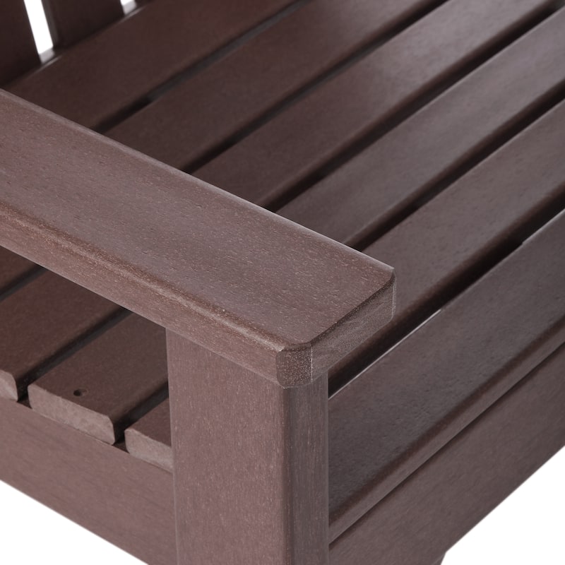 Polytrends Laguna HDPE Outdoor Dining Garden Arm Chair