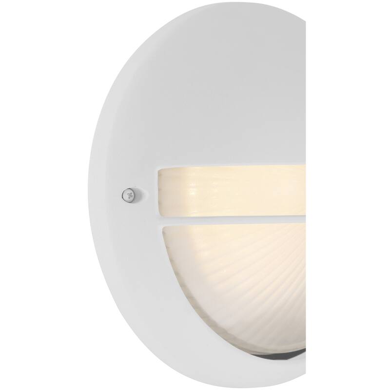 Access Lighting Clifton LED Round Outdoor Marine Grade Bulkhead with Opal Glass
