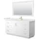Option White / White Quartz Top / Brushed Gold Hardware