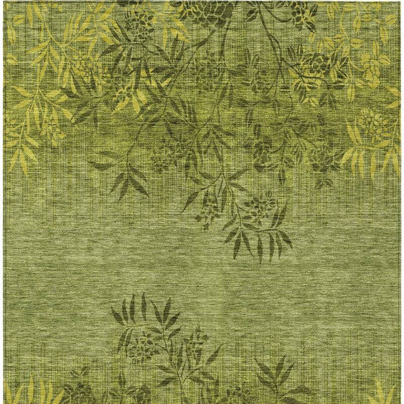 HomeRoots Floral Transitional Rectangle Outdoor Rug