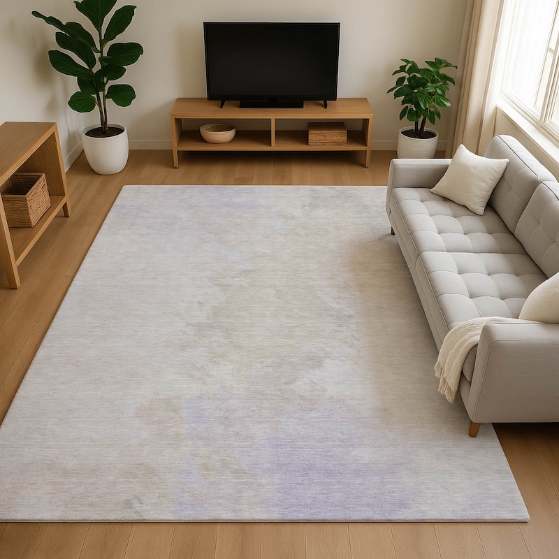 Premium Washable Super Soft Abstract Modern Mayfield Rug - Beige - 9' x 12'