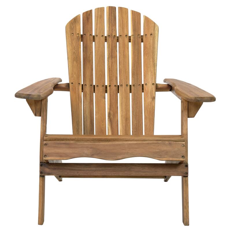 Rustic Acacia Wood Foldable Adirondack Chairs