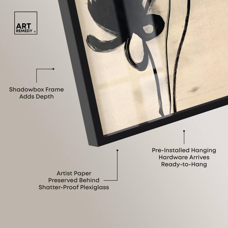 Florals in the Minimal I Shadowbox by Art Remedy
