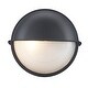 preview thumbnail 1 of 9, Trans Globe Lighting Single Light Down Lighting Eye Brow Outdoor Bulk Black
