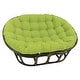 preview thumbnail 22 of 21, 65-inch by 48-inch Solid Twill Double Papasan Cushion (Cushion Only) Mojito Lime