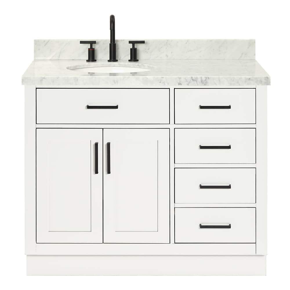 Ariel T043SLCWOVO Hepburn 43" Free Standing Single Basin Vanity Set