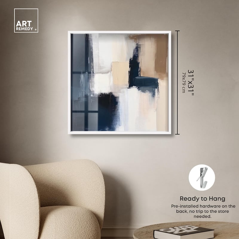 Blue Mood Depth I Shadowbox by Art Remedy