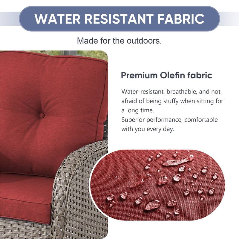 Gymojoy Premium Wicker Patio Furniture Set - Ultimate Comfort & Weather-Resistant Design