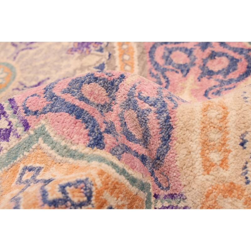 ECARPETGALLERY Hand-knotted Signature Collection Violet Wool Rug - 9'11 x 14'4