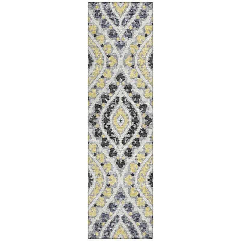 Machine Washable Indoor/ Outdoor Chantille Ttransitional Medallion Rug
