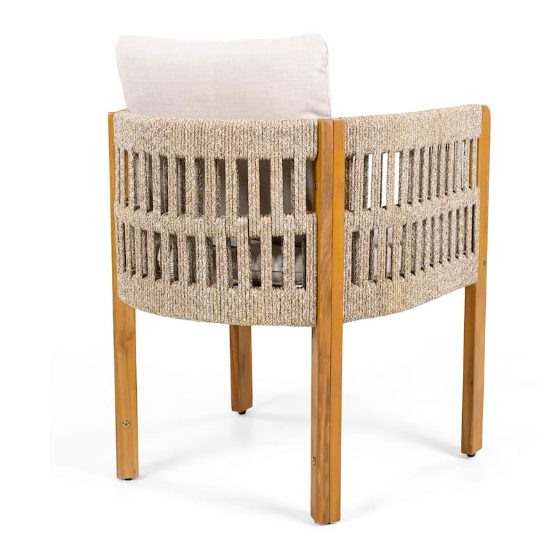 Christopher Knight Home - Isolde Acacia Wood Outdoor Dining Chair（Set of 2）