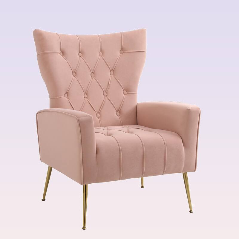Modern Accent Chair with Ottoman for Living Room