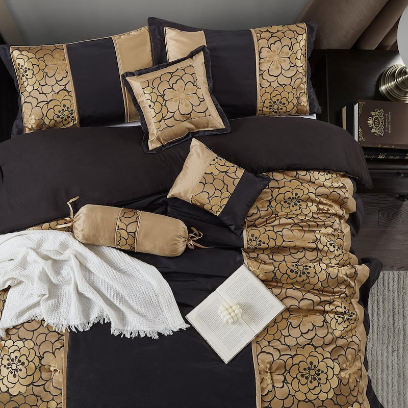 Nanshing Hermonie Floral 7-Piece Bedding Comforter Set