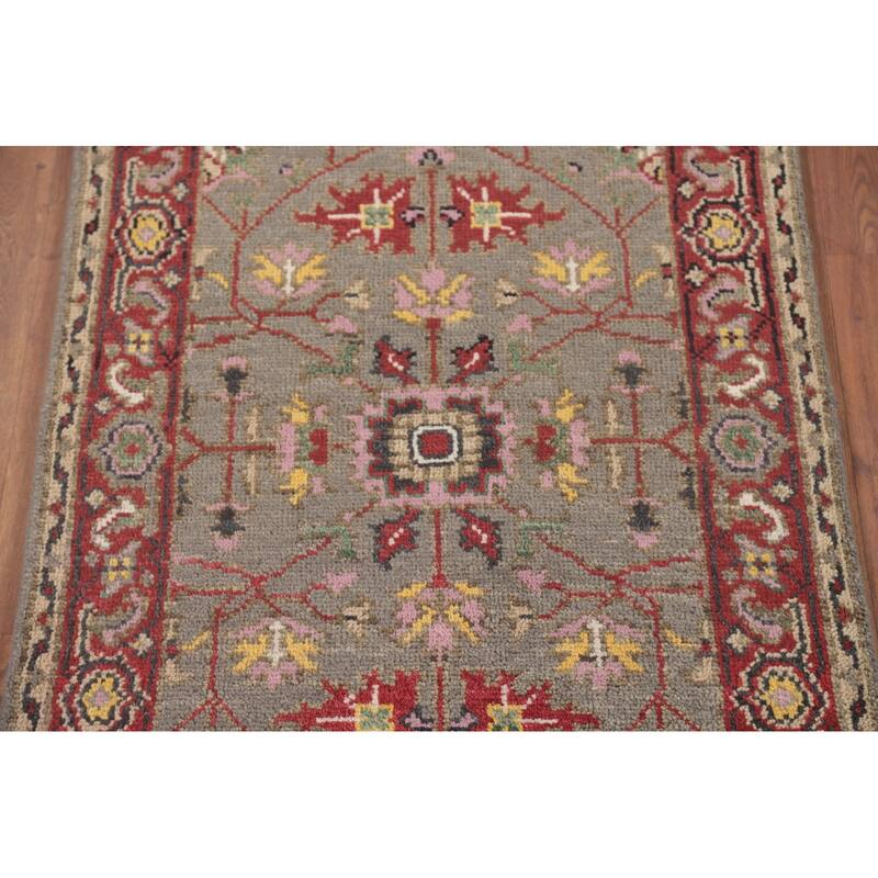 Heriz-Serapi Oriental Accent Rug Handmade Floral Wool Carpet - 2'11"x 5'1"