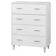 preview thumbnail 7 of 9, Lifestorey Ana 4-Drawer Mid-Century Modern Chest White