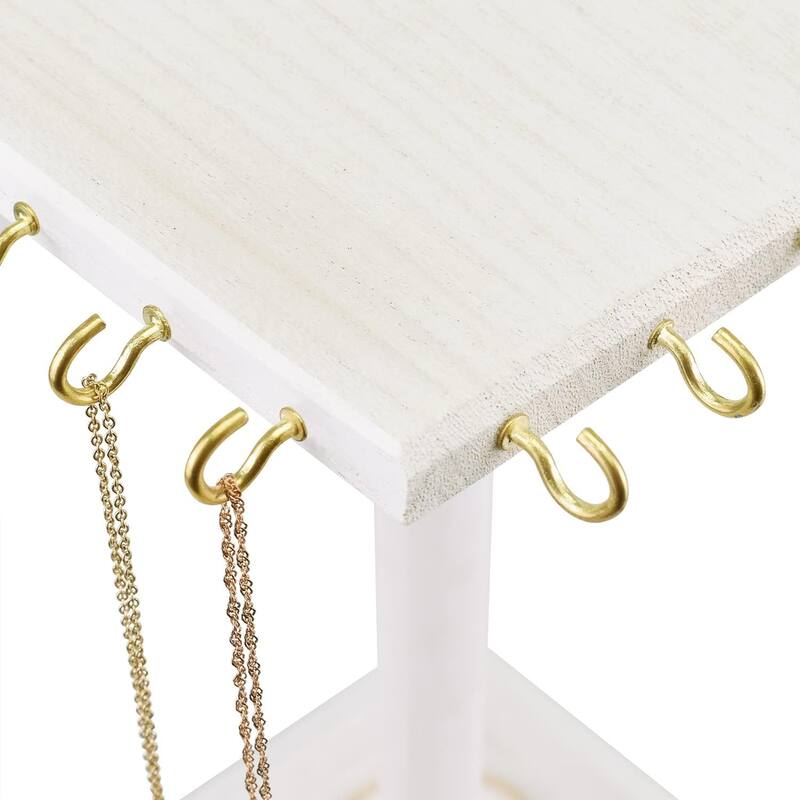 Wooden Rotating Jewelry Organizer - S