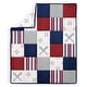 preview thumbnail 4 of 4, Sweet Jojo Designs 6p Crib Bedding + BreathableBaby Breathable Mesh Liner - Baseball Patch Sports Boy Red Americana