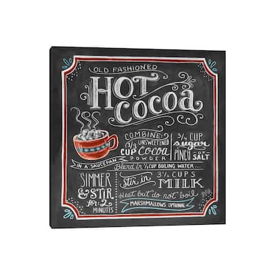 iCanvas "Hot Cocoa Recipe" by Lily & Val Canvas Print