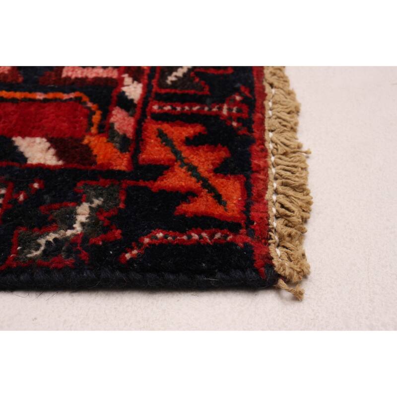 ECARPETGALLERY Hand-knotted Anadol Red Wool Rug - 3'4 x 9'10