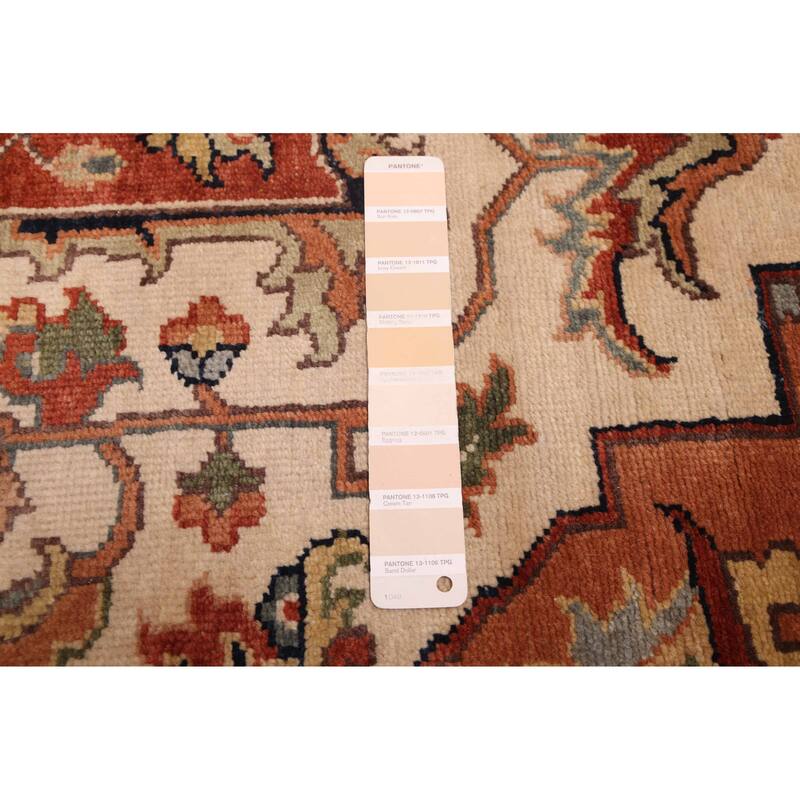 ECARPETGALLERY Hand-knotted Jules Sultane Ivory Wool Rug - 9'0 x 12'0