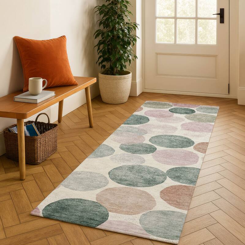Premium Washable Super Soft Mayfield Rug - Salmon - 2'3" x 7'6"