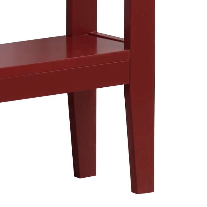 Console Entryway Table, Red