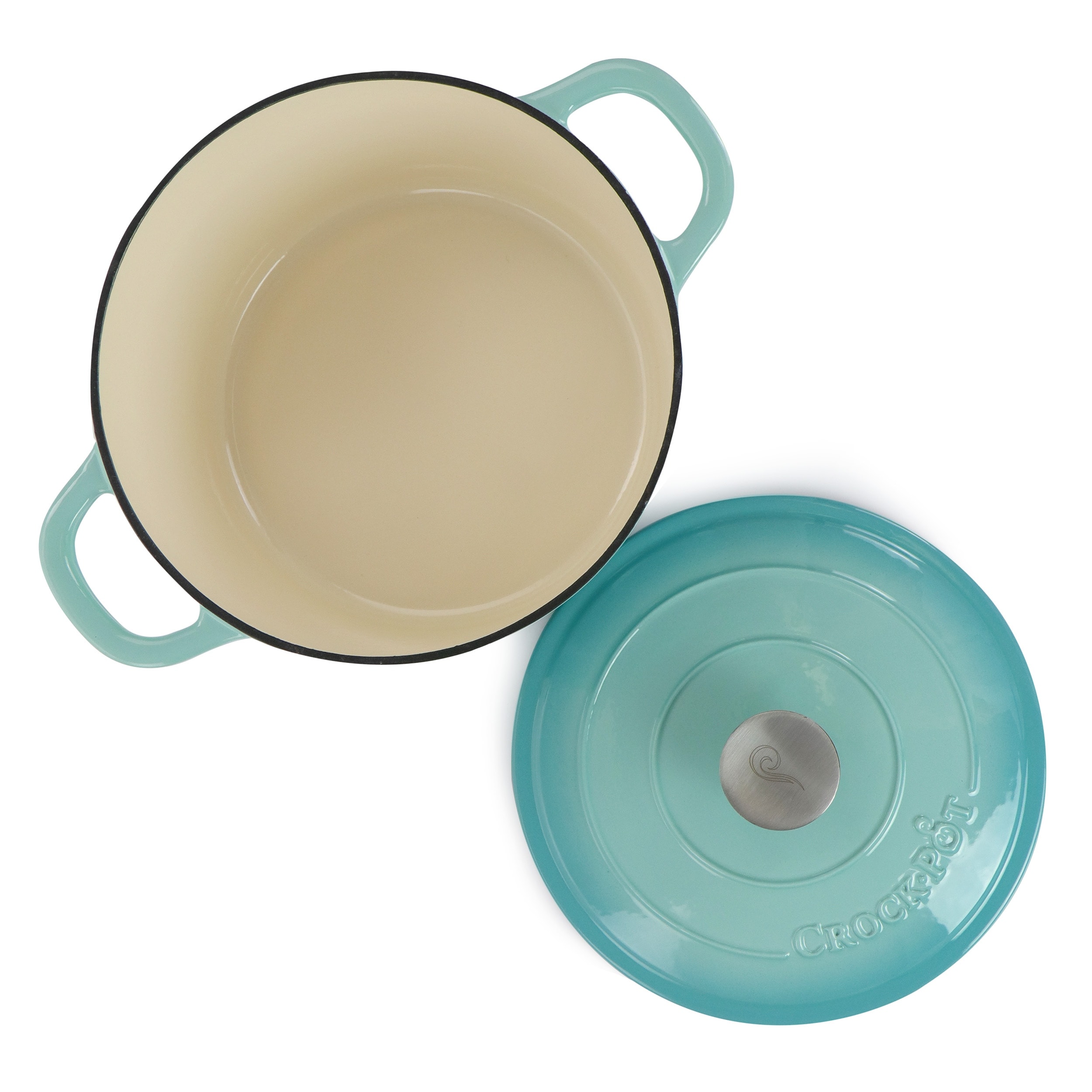 3 Quart Enameled Cast Iron Dutch Oven in Arctic Teal - Bed Bath & Beyond -  37451845