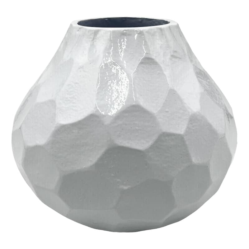 8 inch Wide Decorative Handmade Aluminum Pear Flower Vase