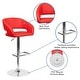 preview thumbnail 6 of 178, Vinyl Adjustable Height Barstool with Rounded Mid-Back