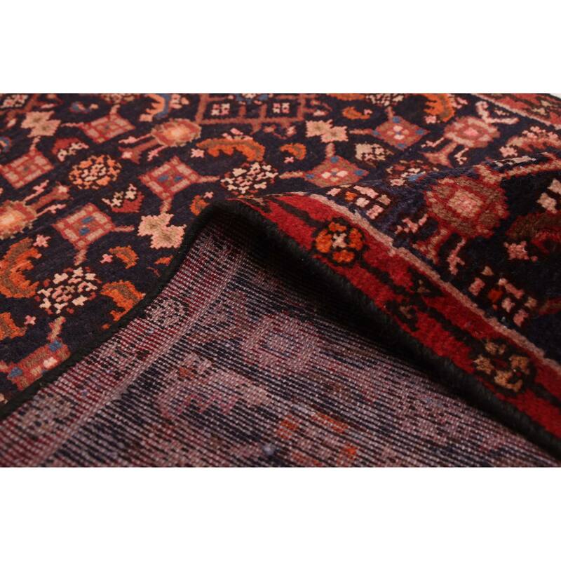 ECARPETGALLERY Hand-knotted Andelz Navy Wool Rug - 2'6 x 11'9