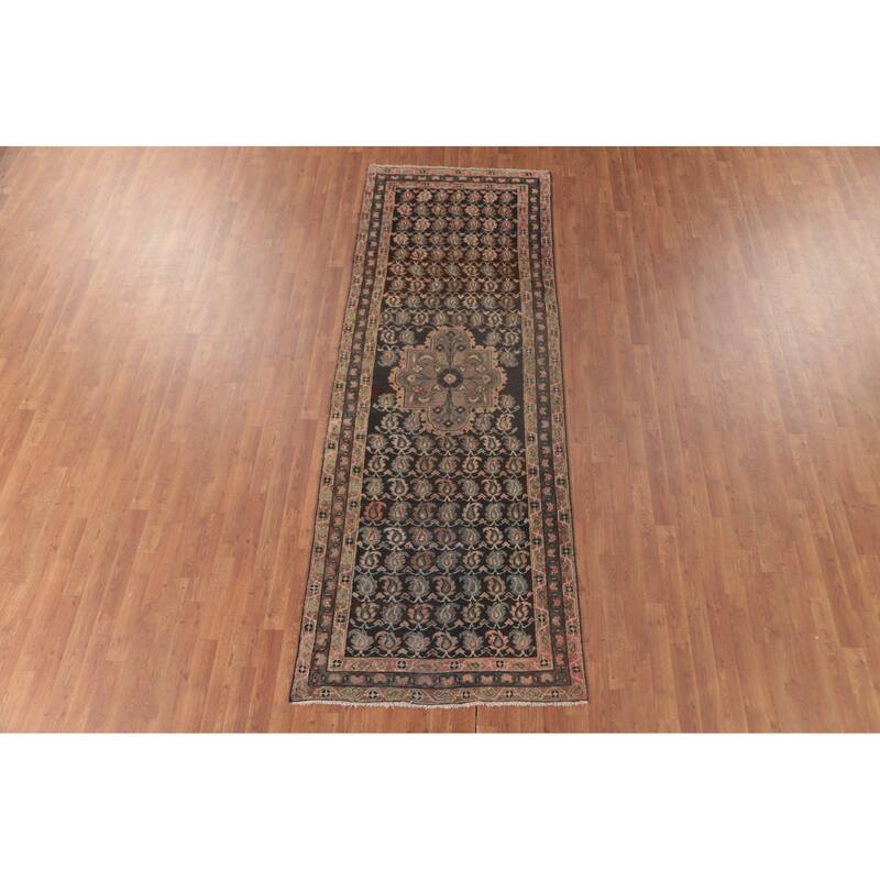 Mahal Persian Runner Rug Wool Carpet - 3'7"x 10'4"