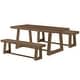 preview thumbnail 6 of 33, Farmhouse 72-inch Rectangle Dining Table Set with Benches