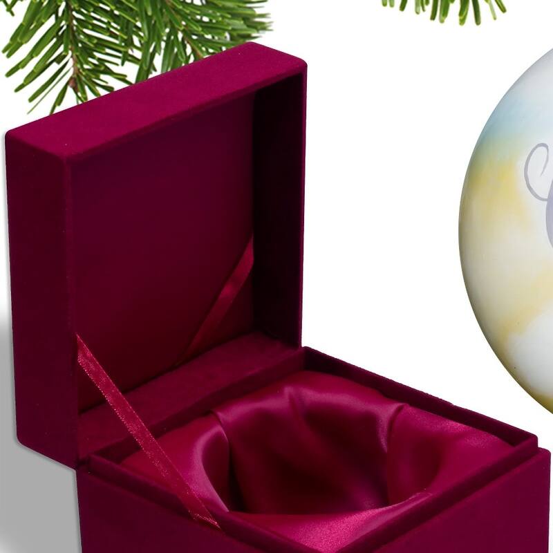 Smooth You are Loved, Little One Hand Painted Mouth Blown Glass Ornament - 3" x 3" x 3"