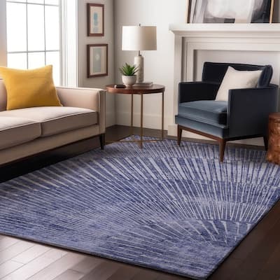 Premium Washable Super Soft Modern Starburst Mayfield Rug