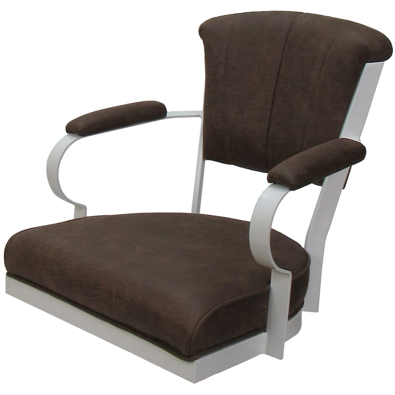 Miami Swivel Metal Caster Chair on Reading Base - 18" High Seat