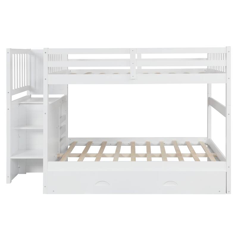Full over Full Bunk Bed with Twin Size Trundle