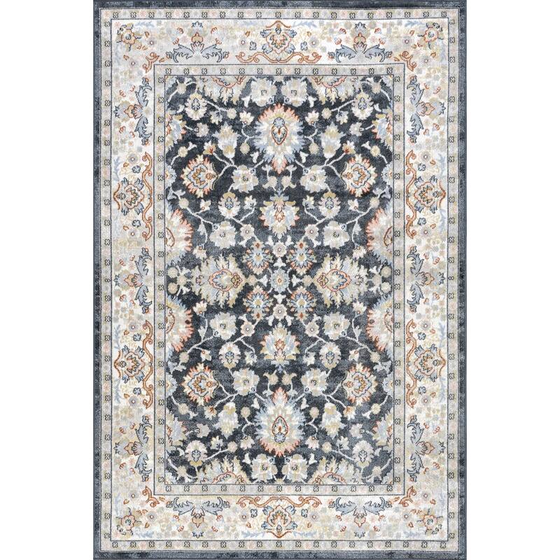 Nuloom Breigh Medallion Bordered Machine Washable Area Rug